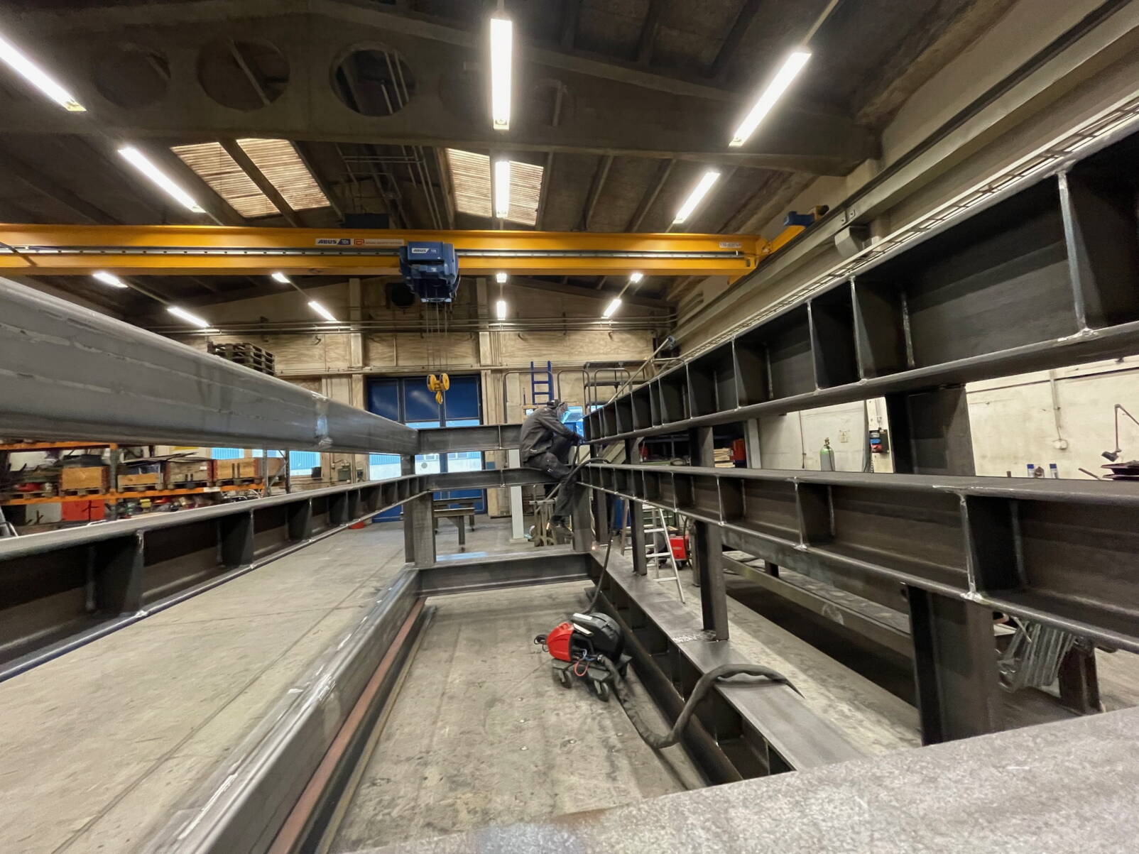 Schweissen von Hallen, Rahmen, Unterkonstruktionen und Brückenbauteilen